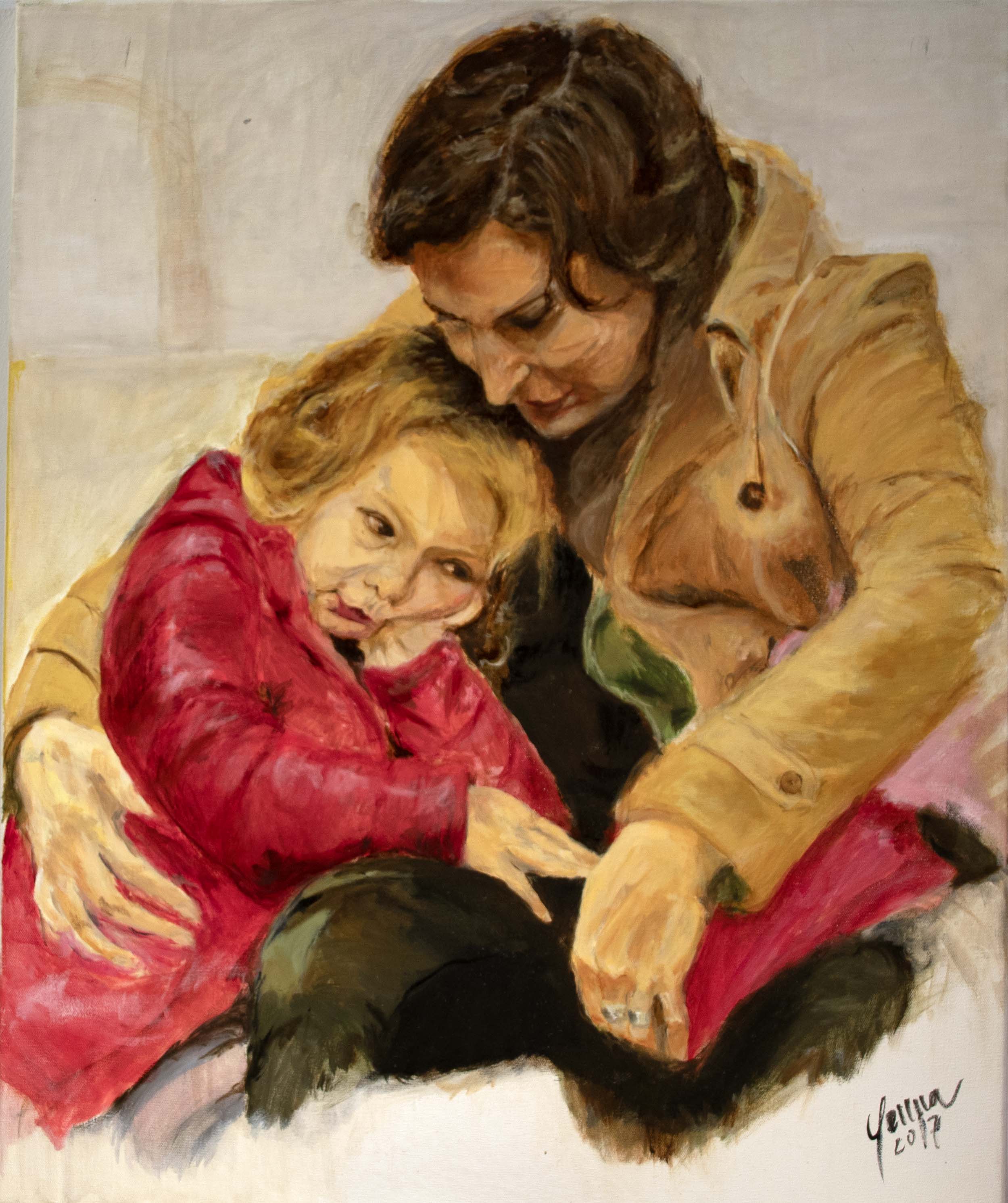 Dona i nena — Oli sobre tela